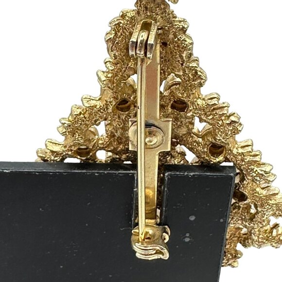 Christmas Tree Brooch Silver Tone Multicolor Rhinestones Jewelry Costume Fashion - Picture 10 of 12